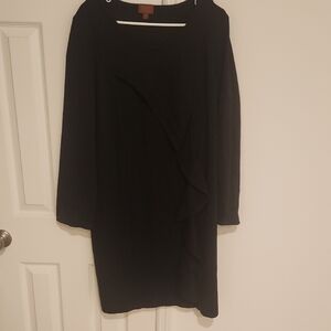 Lane Bryant Black Long Sleeve Dress